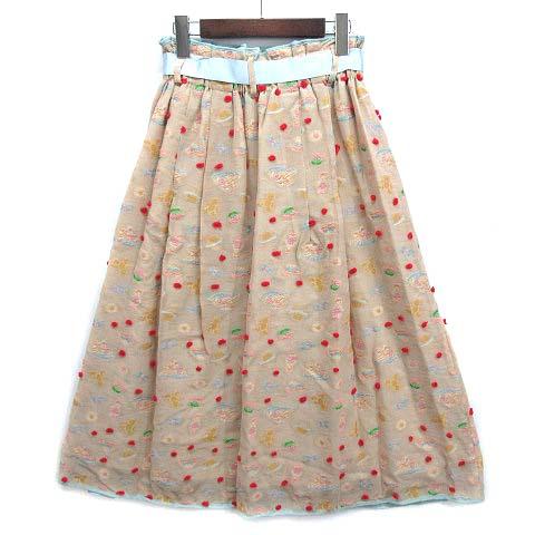 未使用品 フランシュリッペ franche lippee カーディガン ジャケット ニット 華やか 刺繍 ウール スカラップ 長袖 M ※RT190309 レディース 未使用品franche lippeeフランシュリッペ⁄猫刺繍フラットシューズ⁄S