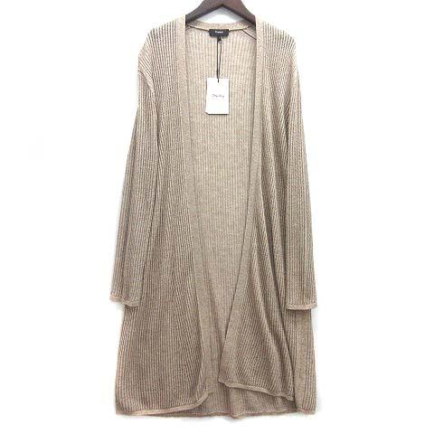 【中古】未使用品 セオリー Theory コットン アルパカ ハイゲージ メッシュ ロング カーディガン COTTON ALPACA HIGH MESH MIDI CARDI