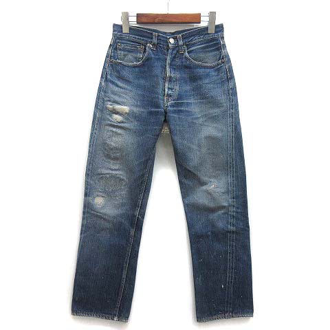 【中古】リーバイス Levi's 60s 501 ビッグE ダブルネーム デニム パンツ ジーンズ Vステッチ ボタン裏K 足長R 両面タブ セルビッチ