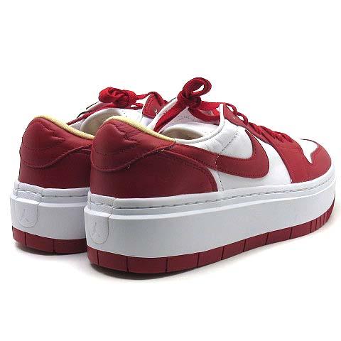 【中古】ナイキ NIKE ウィメンズ エアジョーダン1 エレベート ロー WMNS AIR JORDAN 1 ELEVATE LOW スニーカー DH7004-116 白 赤 28.5cm