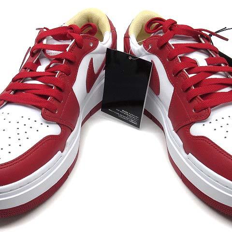 【中古】ナイキ NIKE ウィメンズ エアジョーダン1 エレベート ロー WMNS AIR JORDAN 1 ELEVATE LOW スニーカー DH7004-116 白 赤 28.5cm
