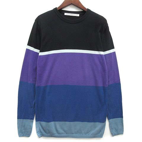 【中古】ジョンローレンスサリバン JOHN LAWRENCE SULLIVAN ハイゲージ コットン ニット クルーネック セーター 長袖 マルチカラー Mの通販はその他ニット・セーター