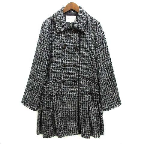 【中古】未使用品 リランドチュール Rirandture リング ファンシー Aライン コート ツイード 2022AW ブラック 黒 2 82322020 レディースの通販は 11,900円