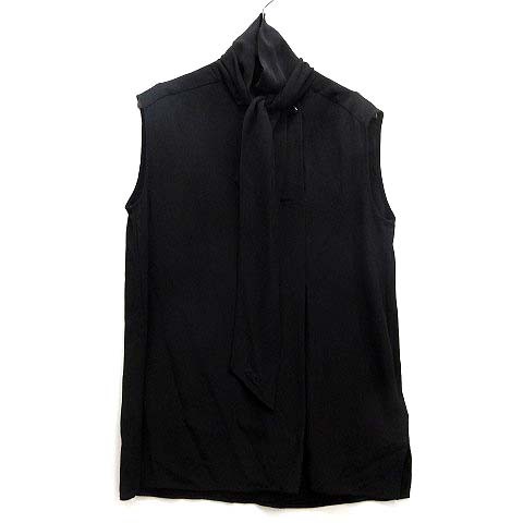 中古】エルメス HERMES 2021AW シルク ボウタイ ブラウス シャツ 