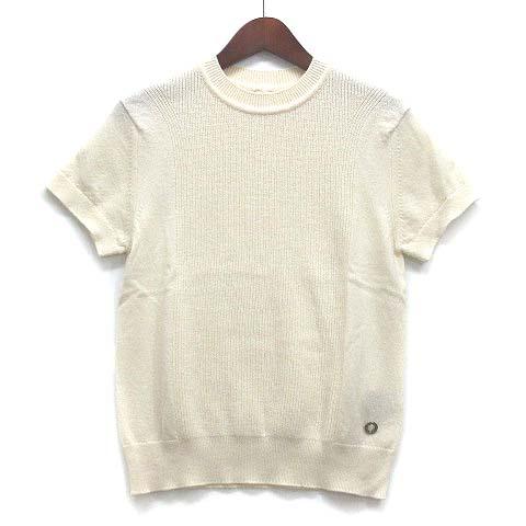 中古】エルメス HERMES 2024SS カシミヤ100％ ニット 半袖 クルー