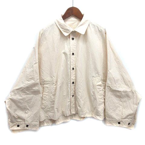 【中古】ネストローブ nest Robe 2024SS スーピマコットン シャツ ジャケット 長袖 キナリ F レディースの通販は