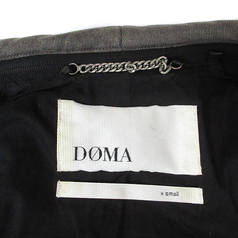 中古】ドマ DOMA フード付き シングル ライダース ジャケット
