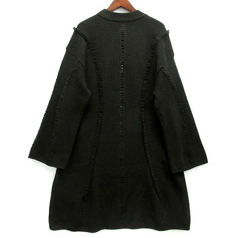 中古】イッセイミヤケ ISSEY MIYAKE ニット ワンピース ウール はしご