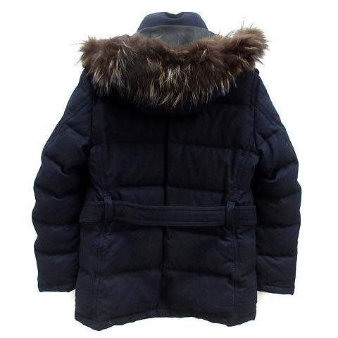 BURBERRY ダウンコート　ジャケット　ベルト　紺色 中古・古着通販】BURBERRY BLUE LABEL (バーバリーブルーレーベル