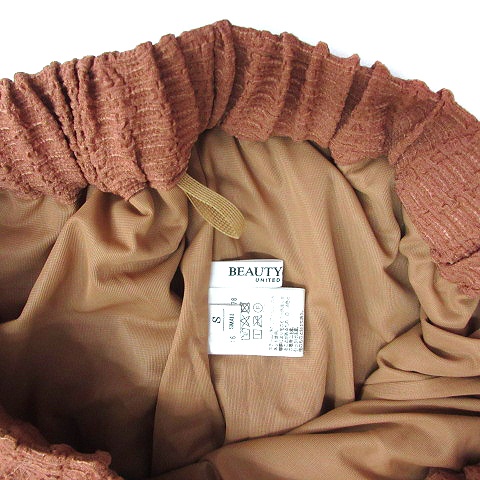 ユナイテッドアローズ パンツ ウエストゴムシャーリング ボトムス レディース ♯36サイズ サテン テーパード UNITED ARROWS 中古