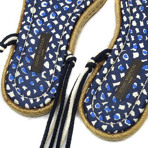 中古】ルイヴィトン LOUIS VUITTON エスパドリーユ レースアップ