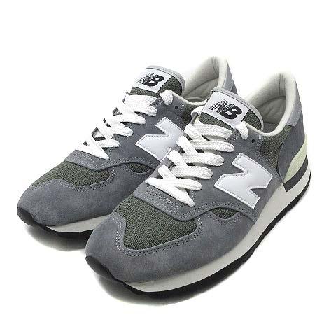 【中古】ニューバランス NEW BALANCE USA製 M990GR1 スエード スニーカー グレー 27cm 超美品 メンズ