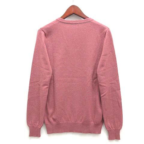 【中古】ブルネロクチネリ BRUNELLO CUCINELLI カシミヤ100％ ニット モニーレ 装飾 Vネック セーター 長袖 ピンク XS レディース 中古】ブルネロクチネリ BRUNELLO CUCINELLI カシミヤ100％ ニット