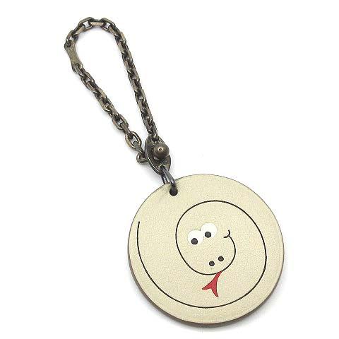 中古】エルメス HERMES アニマル チャーム キーホルダー ヘビ 干支 巳