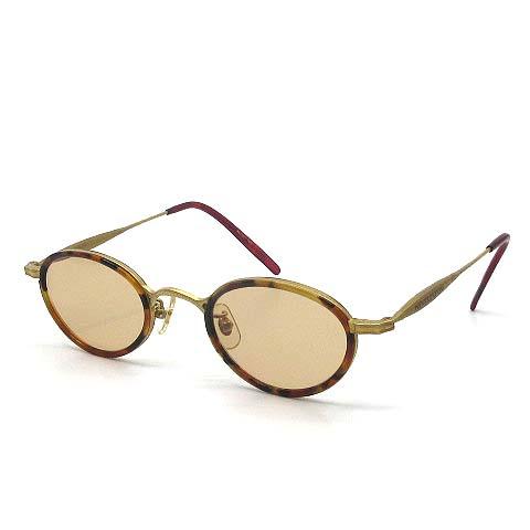 【中古】ニコル NICOLE ヴィンテージ サングラス 2414 度入り マットゴールド レディース