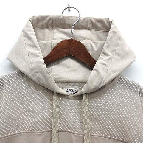 N81★美品★23SS★極上シルク＆スパンコール パーカー ブルネロクチネリ 新品同様/国内正規 Brunello Cucinelli ブルネロクチネリ ロゴ刺繍