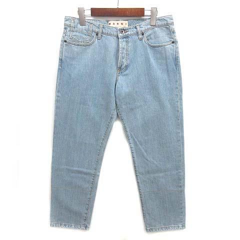 【中古】マルニ MARNI ロールアップ デニム パンツ ジーンズ 2020SS ライトブルー 26 イタリア製 PAJDK01Q11 レディース