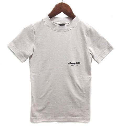 【中古】バレンシアガ BALENCIAGA Beverly Hills Tシャツ ストレッチ コットン 半袖 2024SS 768075 アイボリー系 S レディース