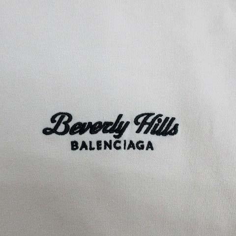 【中古】バレンシアガ BALENCIAGA Beverly Hills Tシャツ ストレッチ コットン 半袖 2024SS 768075 アイボリー系 S レディース_5