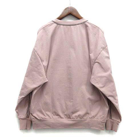 【中古】ブルネロクチネリ BRUNELLO CUCINELLI モニーレ ライン ライト スウェット シャツ トレーナー 2022SS ピンク XXS MH827BB530_1