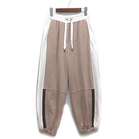 【中古】ブルネロクチネリ BRUNELLO CUCINELLI モニーレ 装飾 スウェット パンツ 2022AW ベージュ ホワイト XS MN05NSG399 レディース