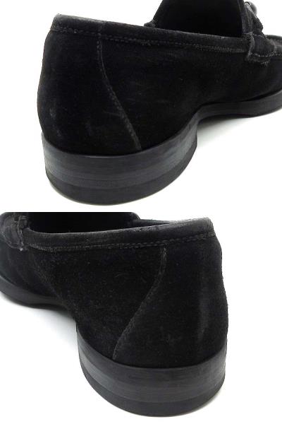 GUCCI ホースビットローファー スエード ブラック メンズ