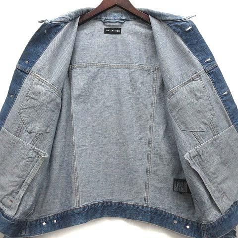 中古】バレンシアガ BALENCIAGA グラフィック デニム ジャケット G