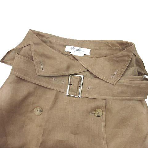 中古】マックスマーラ MAX MARA シルク オーガンジー シアー トレンチ
