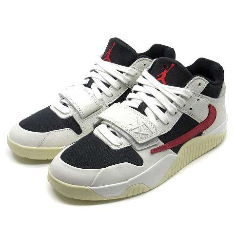 【中古】ナイキ NIKE トラヴィススコット ジャンプマン ジャック JUMPMAN JACK TR UNIVERSITY RED スニーカー FZ8117-101 26.5cm ☆AA★