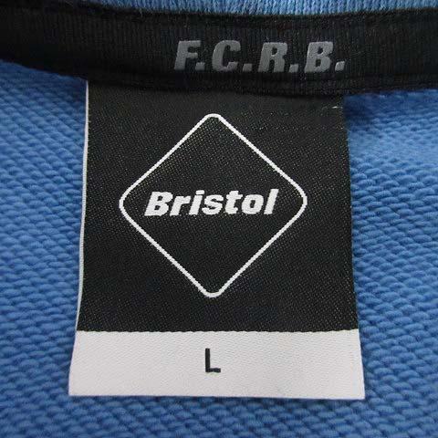 【中古】エフシーレアルブリストル F.C.Real Bristol FCRB AUTHENTIC LOGO SWEAT HOODIE ロゴ パーカー L ブルー FCRB-220055 美品