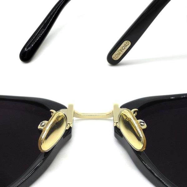 中古】トムフォード TOM FORD サングラス TF878-D 01A 黒 ブラック