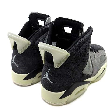 【中古】ナイキ NIKE ウィメンズ エアジョーダン 6 レトロ WMNS AIR JORDAN 6 RETRO スニーカー CK6635-001 ブラック グレー 26cm_1