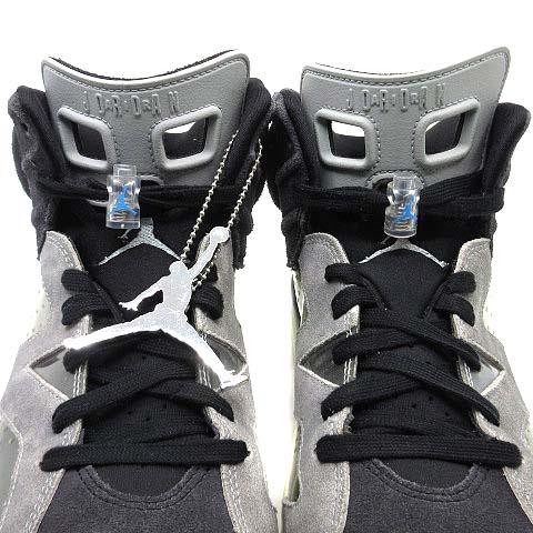 【中古】ナイキ NIKE ウィメンズ エアジョーダン 6 レトロ WMNS AIR JORDAN 6 RETRO スニーカー CK6635-001 ブラック グレー 26cm_3
