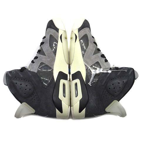 【中古】ナイキ NIKE ウィメンズ エアジョーダン 6 レトロ WMNS AIR JORDAN 6 RETRO スニーカー CK6635-001 ブラック グレー 26cm_5