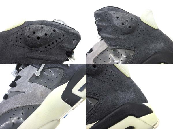 【中古】ナイキ NIKE ウィメンズ エアジョーダン 6 レトロ WMNS AIR JORDAN 6 RETRO スニーカー CK6635-001 ブラック グレー 26cm_8