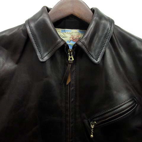 エアロレザー ダートライダー ホースハイド ライダースジャケット34