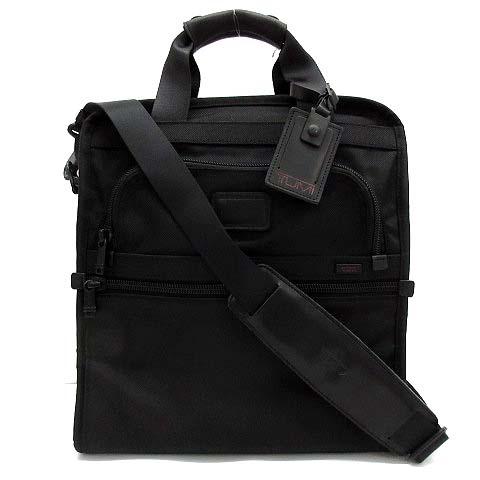 【中古】トゥミ TUMI ALPHA FXT 2WAY コミューター トート ビジネスバッグ 斜め掛け 黒 ブラック 22198DH