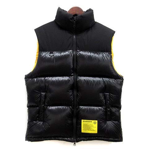 【中古】ネイバーフッド NEIGHBORHOOD チーム ダウン ベスト TEAM DOWN N-VEST 182TSNH-JKM11 ブラック イエロー M ☆AA★ メンズ