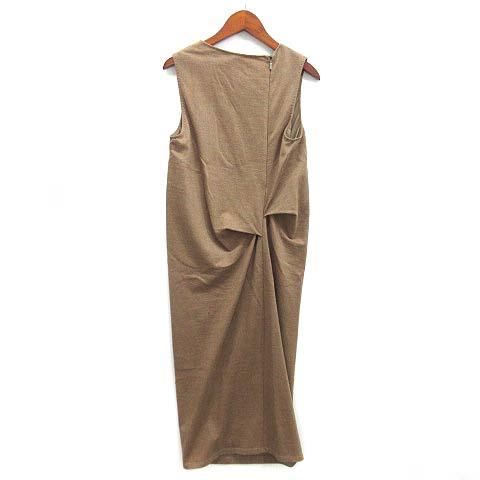 ☆美品☆ MaxMara イタリア製 キャメル ワンピース 白タグ 中古