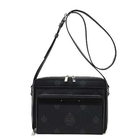 【中古】ベルルッティ Berluti マイルズ MILES MM ショルダーバッグ 斜め掛け PVC レザー ブラック 黒 メンズ_1