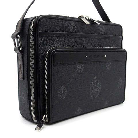 【中古】ベルルッティ Berluti マイルズ MILES MM ショルダーバッグ 斜め掛け PVC レザー ブラック 黒 メンズ_2