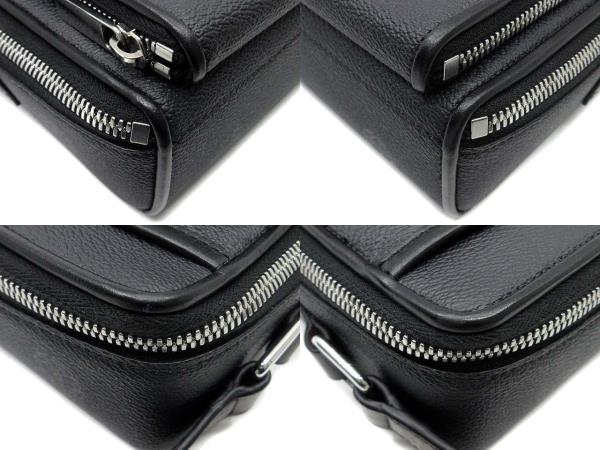 【中古】ベルルッティ Berluti マイルズ MILES MM ショルダーバッグ 斜め掛け PVC レザー ブラック 黒 メンズ_5