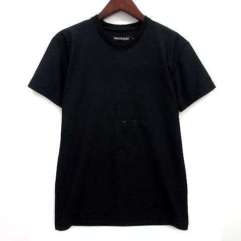 【中古】ウノピュウノウグァーレトレ 1PIU1UGUALE3 ザセイントマフィア THESAINT MAFIA 113 SPORT ラバープリント Tシャツ 半袖 3 黒