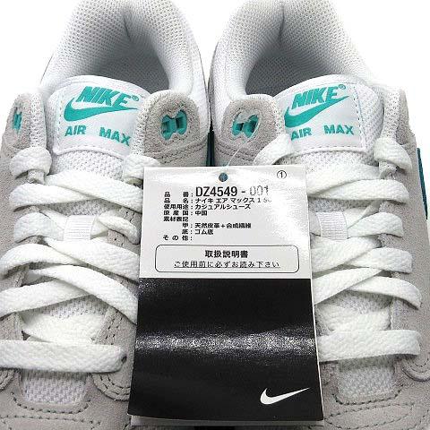 【中古】未使用品 ナイキ NIKE エアマックス AIR MAX 1 SC スニーカー DZ4549-001 ホワイト グリーン 26.5cm メンズ