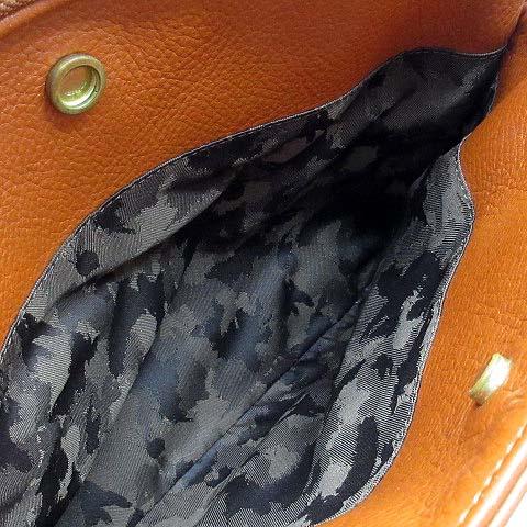 【中古】アニアリ aniary シュリンクレザー ミニ ブリーフケース ビジネスバッグ Shrink Leather Brief 3 オレンジブラウン メンズ 中古】アニアリ aniary シュリンクレザー ミニ ブリーフケース