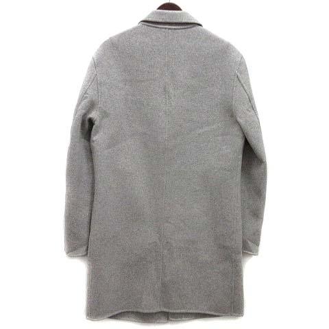 中古】ザラマン ZARA MAN ウール混 チェスター コート 2B グレー S