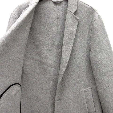 中古】ザラマン ZARA MAN ウール混 チェスター コート 2B グレー S