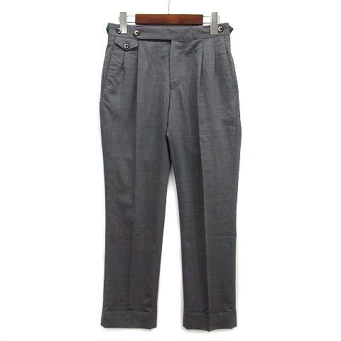 【中古】ピーティートリノ PT TORINO ビームスエフ 別注 GENTLEMAN FIT ストレッチ ウール 2プリーツ スラックス パンツ グレー 42