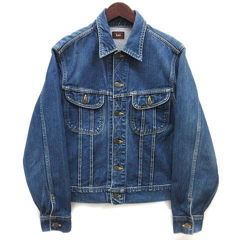 【中古】リー LEE 赤センター 復刻タグ 101-J 0411 Ｇジャン デニムジャケット インディゴ D-TK9228 日本製 メンズ