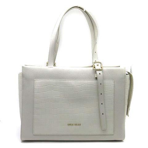 【中古】未使用品 コールハーン COLE HAAN グランドシリーズ 3in1 トートバッグ A4 レザー ビジネス オフホワイト U06328 レディース